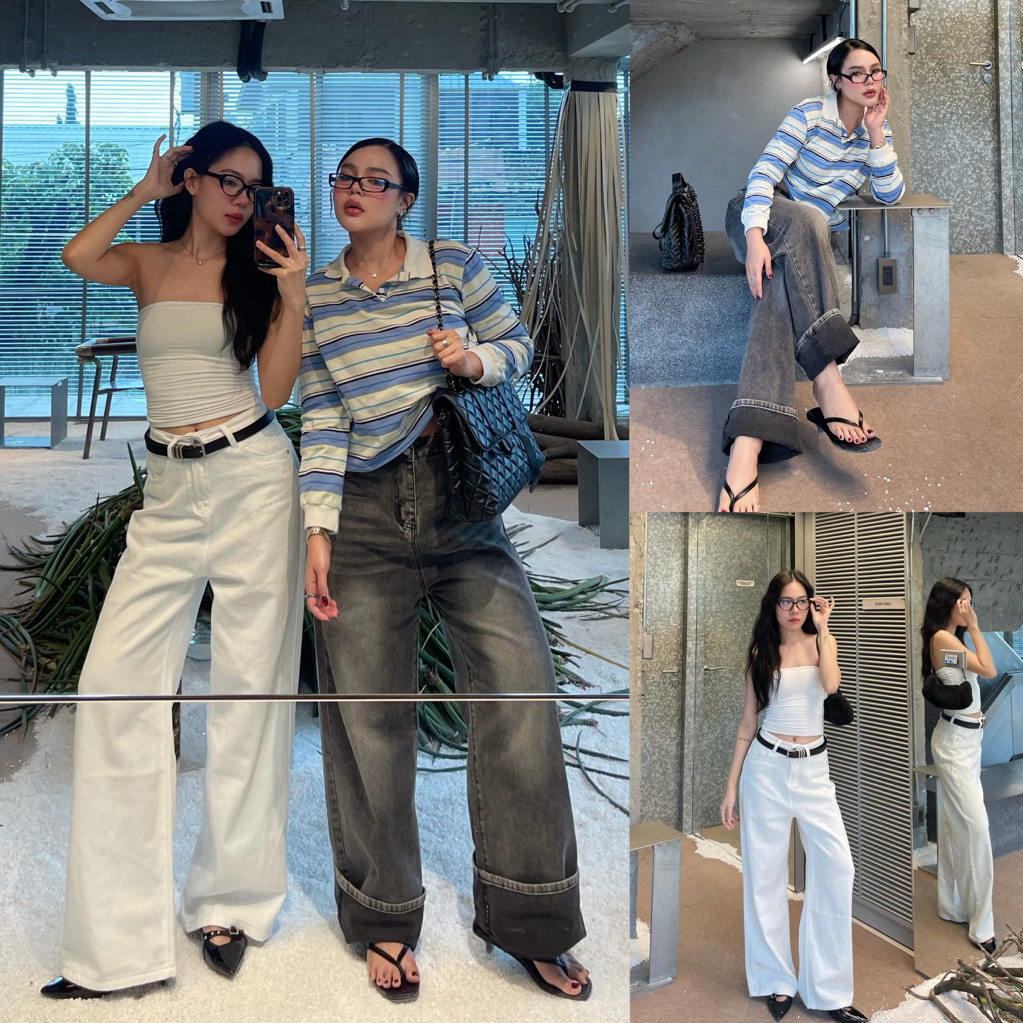 TADA DENIM jeansbypat ยีนส์ทรงกระบอกขายาว 2 สี