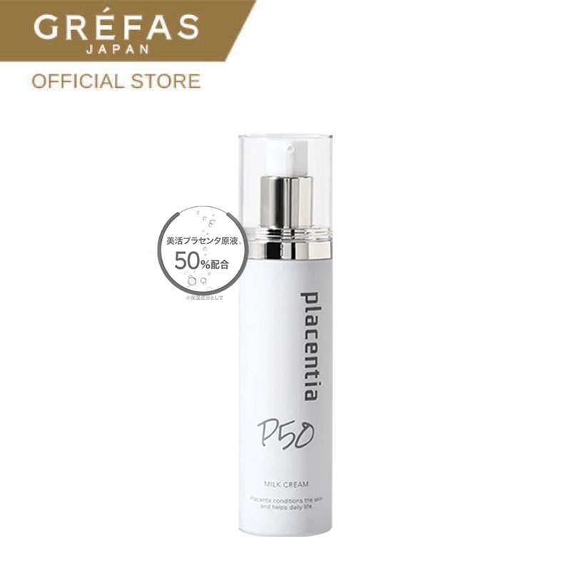 Grefas Placentia Milk Cream เกรฟาส พลาเซ็นเทียร์ มิลล์ครีม ล็อกผิวชุ่มชื้น อิ่มฟู