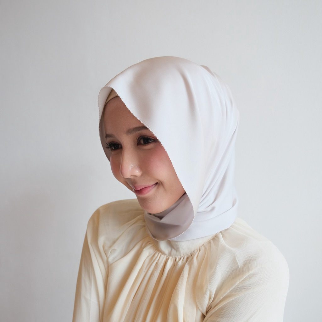 Ayla Shawl 60x190 hijab พันยาวผ้าซาตินโกลว์&แมตท์