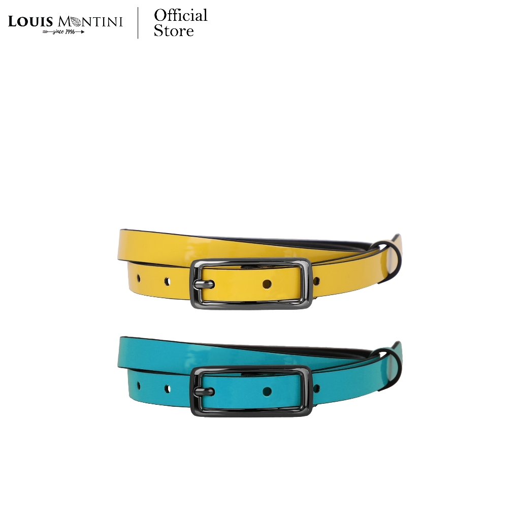 Louis Montini (Nikita) เข็มขัดผู้หญิง Women's Belt เข็มขัดพียู MPU12