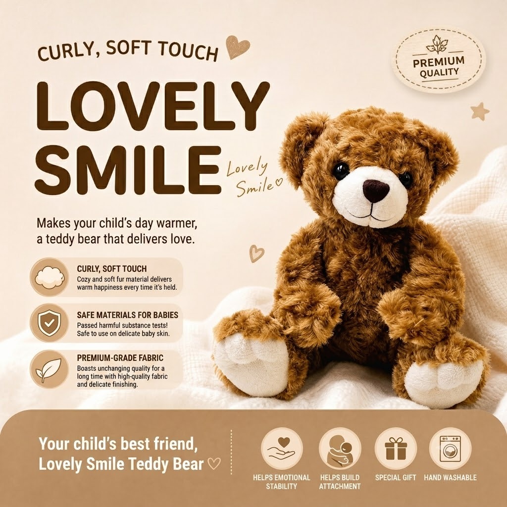 [Wico Plush] Love Teddy Bear/Lovely Smile Teddy Bear