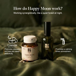 [เซ็ตสุดคุ้ม] Happa Sleep Ritual Set เซ็ตดูแลการพักผ่อน สเปรย์กลิ่นป่า + แคปซูลก่อนนอน พร้อมคู่มืออาบป่าด้วยตนเอง
