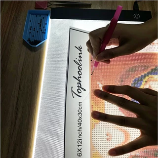 A4 A5 copy table การป้องกันดวงตา Drawing Copy Board การป้องกันดวงต LED กระดานวาดภาพ หรี่แสงได้ 3 ระดับ ใช้ไฟจากUSB