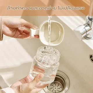 【พร้อมส่ง】กระปุกใส่เครื่องปรุง โถแก้วปรุงรส ฝาปิดสนิท กันความชื้น สำหรับใส่เกลือ ผงชูรส เครื่องเทศ 360ML