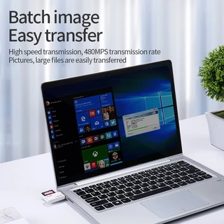 Llano เครื่องอ่านการ์ดรีดเดอร์ ความเร็วสูง USB 2 in 1 TF SD อเนกประสงค์ แบบพกพา