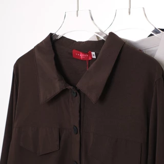 Lawyer Store I [727334] เสื้อคอปกแขนยาว แต่งกระเป๋าหลอก ส่เป็นเสื้อคลุมก็ได้ หรือใส่ตัวเดียวก็ได้ เสื้อคลุม เสื้อผู้หญิง