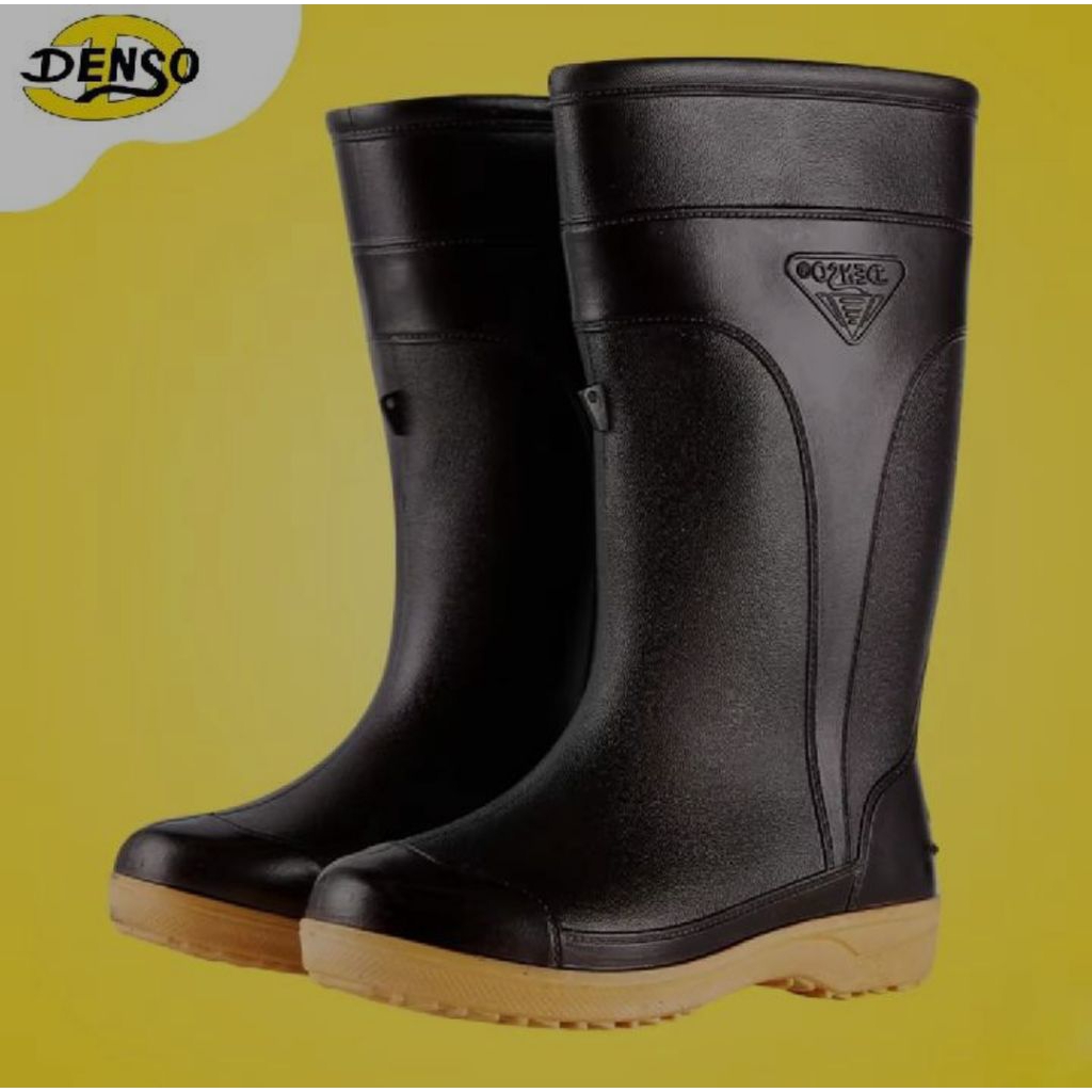 บูทเดนโซ่ รุ่น111B Denso 12นิ้ว บูทยางนุ่ม บูทPVCเนื้อนิ่ม เนื้อฟู บูทเดนโซ่สูง12นิ้ว บูทดำนิ่ม บูทนุ่ม บูทเบา Denso111B