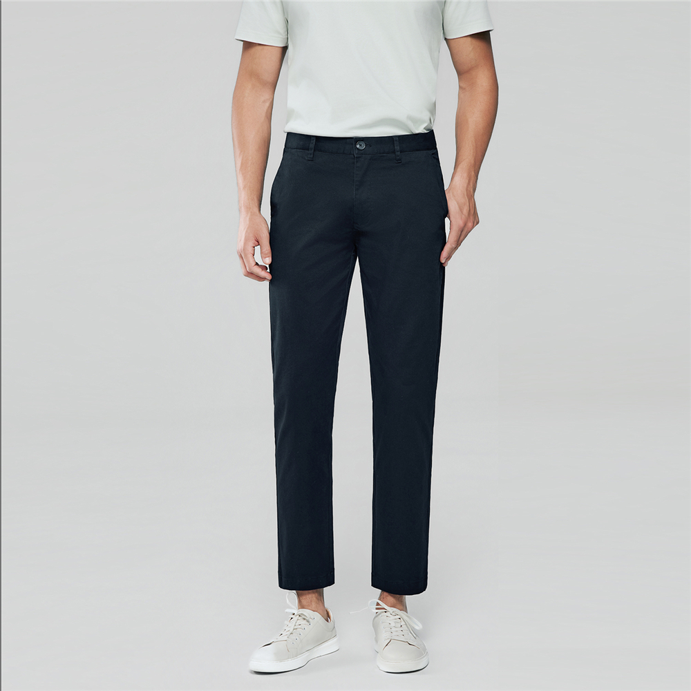 GIORDANO กางเกงขายาวผู้ชาย Men's Slim Tapered  Ankle Pants 01126006