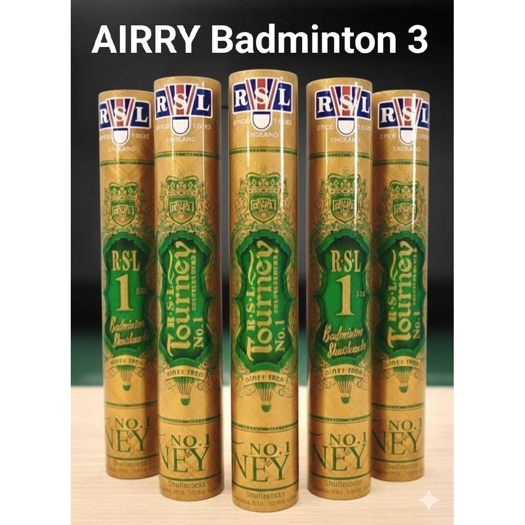 [ Pack 1หลอด ] ลูกแบดมินตัน RSL Gold No.1 ของแท้ 100% (Malaysia) มีของแถม+ ส่งฟรีทุกออเดอร์ค่ะ
