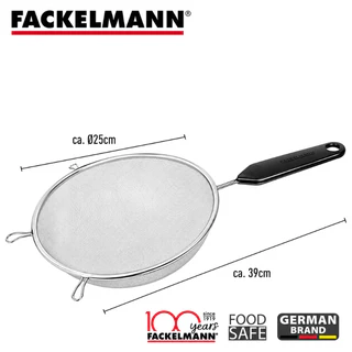 Fackelmann กระชอนสแตนเลส ด้ามพลาสติก OIL NET 10 , 25 CM.