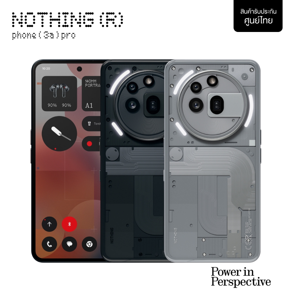 (สินค้าใหม่ แพ็กเกจชำรุด) Nothing Phone (3a) Pro 12+256GB โทรศัพท์มือถือ Smartphone