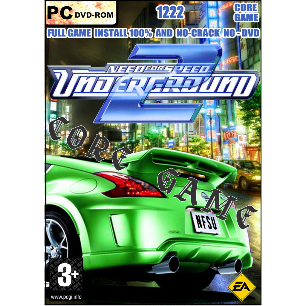 Need For Speed Underground 2 แผ่นและแฟลชไดร์ฟ  เกมส์ คอมพิวเตอร์  Pc และ โน๊ตบุ๊ค