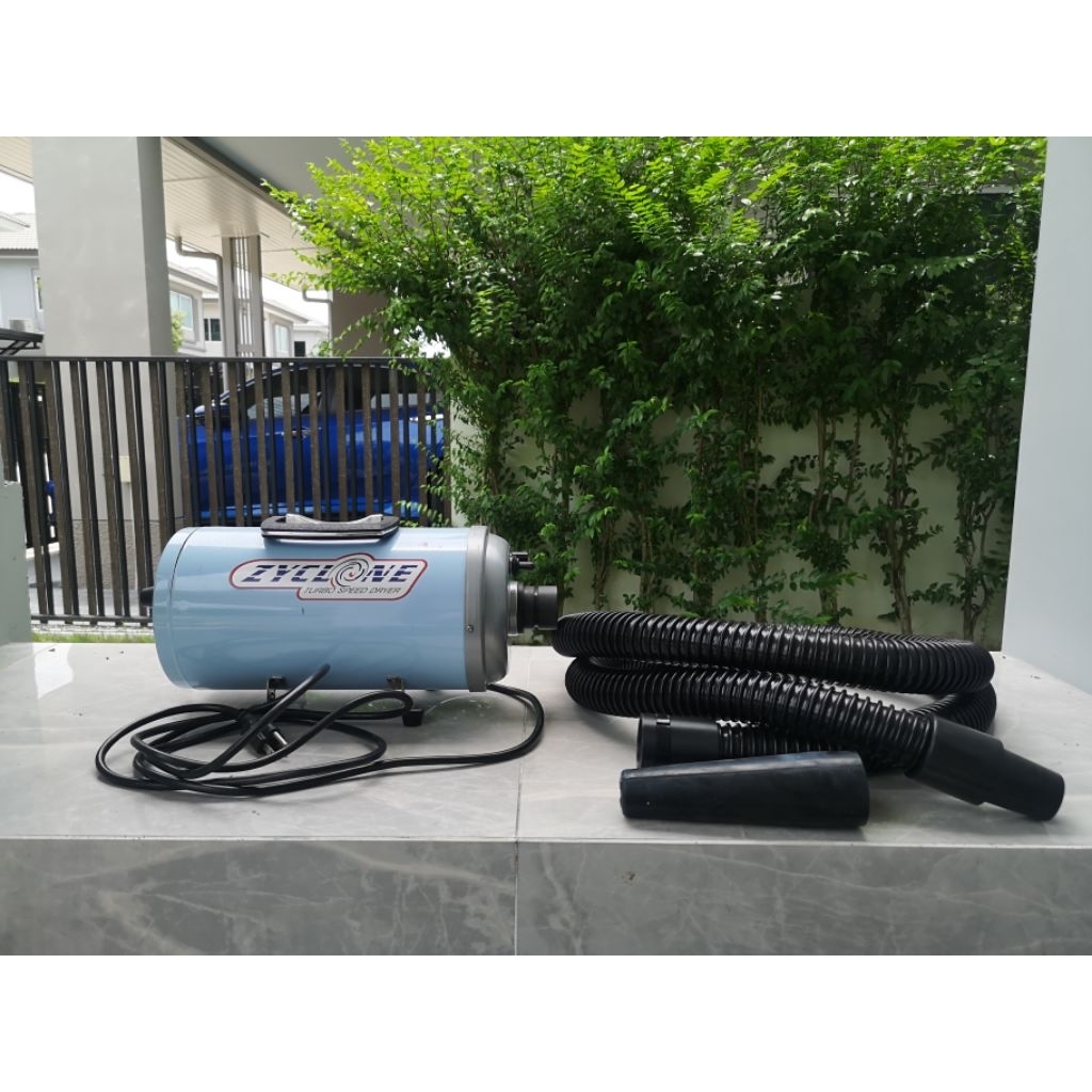 มือสอง ไดร์เป่าขน  Zyclone ZC-D01 1400W สภาพดี สีฟ้าอ่อน Turbo speed dryer