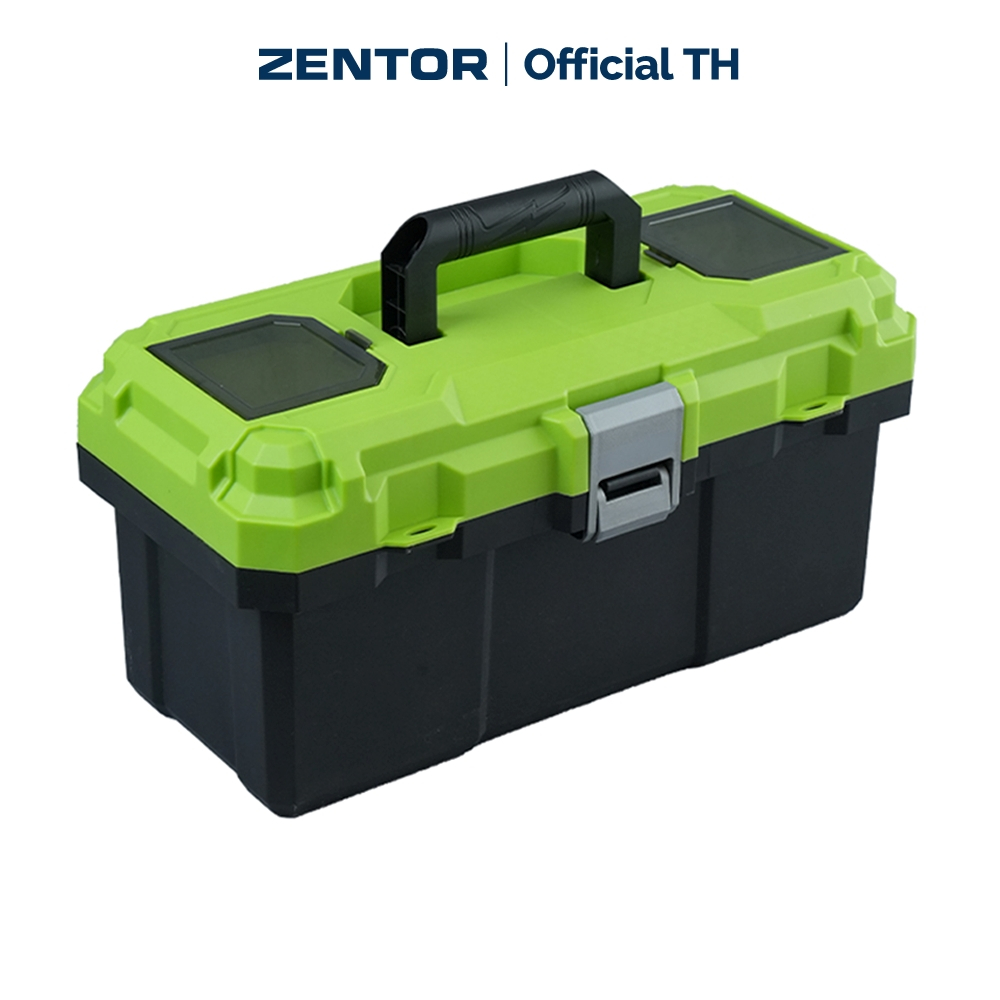 Zentor กล่องเก็บเครื่องมือ กล่องเครื่องมือช่าง พลาสติกPP แข็งแรง ทนทาน ขนาด 10 12 15 17 นิ้ว Tool Box