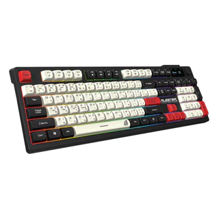 SIGNO KB-733 คีย์บอร์ดเกมมิ่งไร้สาย Gaming Keyboard (Rubber Dome Switch) มีจอบอกสถานะ ไฟ RGB เชื่อมต่อ 3 ระบบ