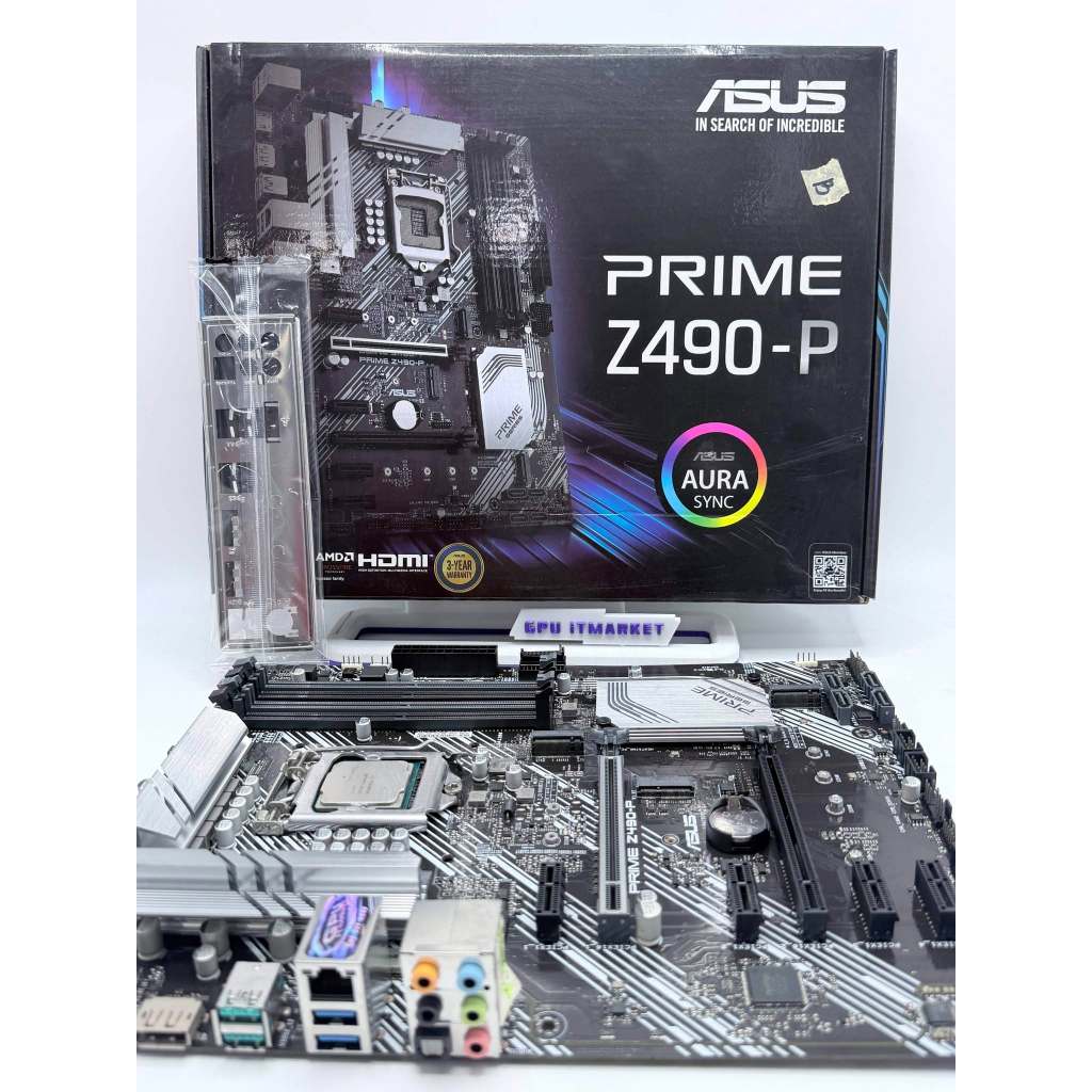 MAINBOARD (เมนบอร์ด) พร้อม CPU ASUS PRIME Z490-P 1200