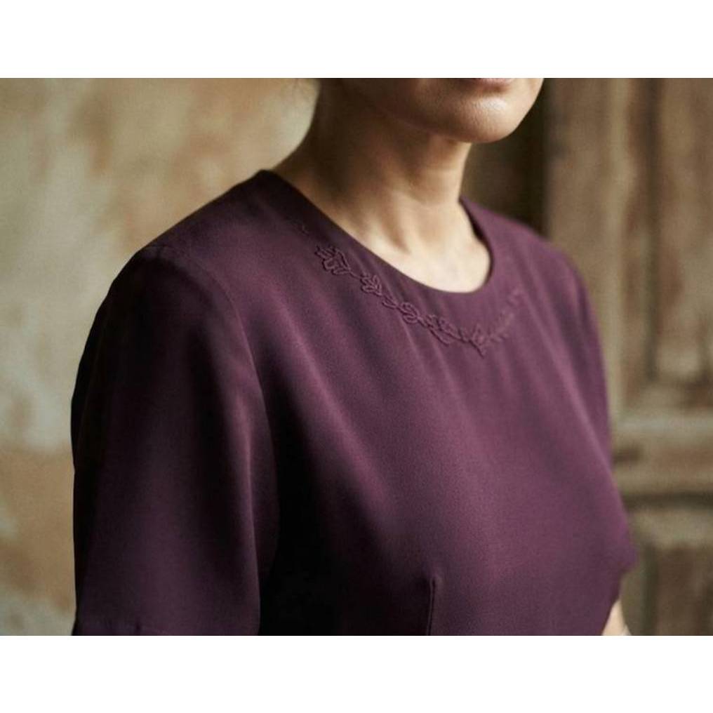 เสื้อโพลีปักลายช่วงคอ Alfred Dunner 16 46/26