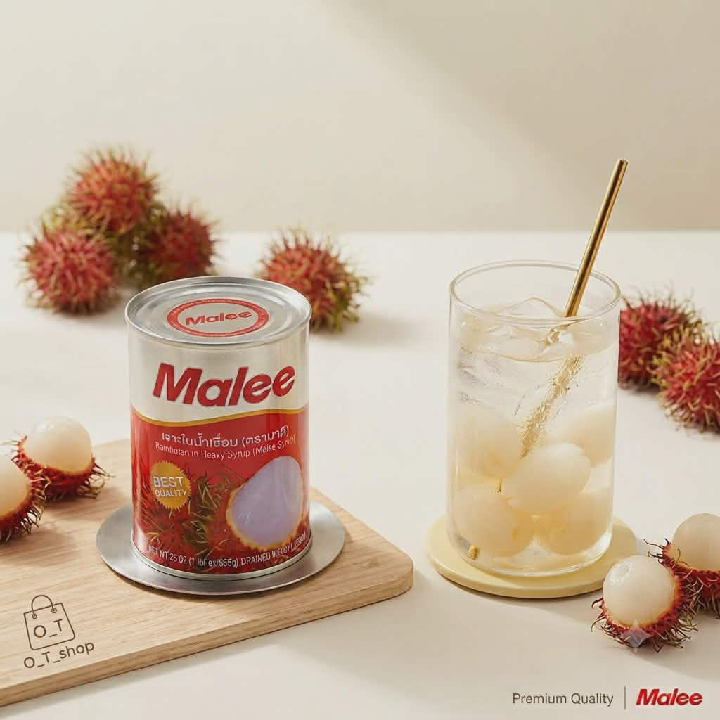 เงาะกระป๋อง Malee (กระป๋องใหญ่)  565 กรัม มาลี…คงคุณค่ามาตรฐานผลไม้ไทย