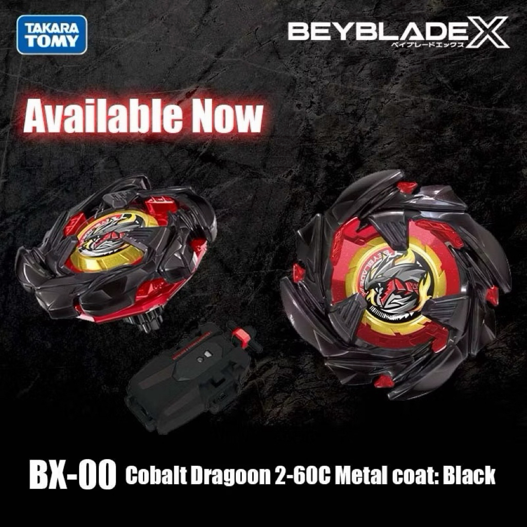 (พร้อมส่ง) Beyblade X BXG-09 BX-00 Cobalt Dragoon 2-60C Metal Coat: Black [Event Limited]