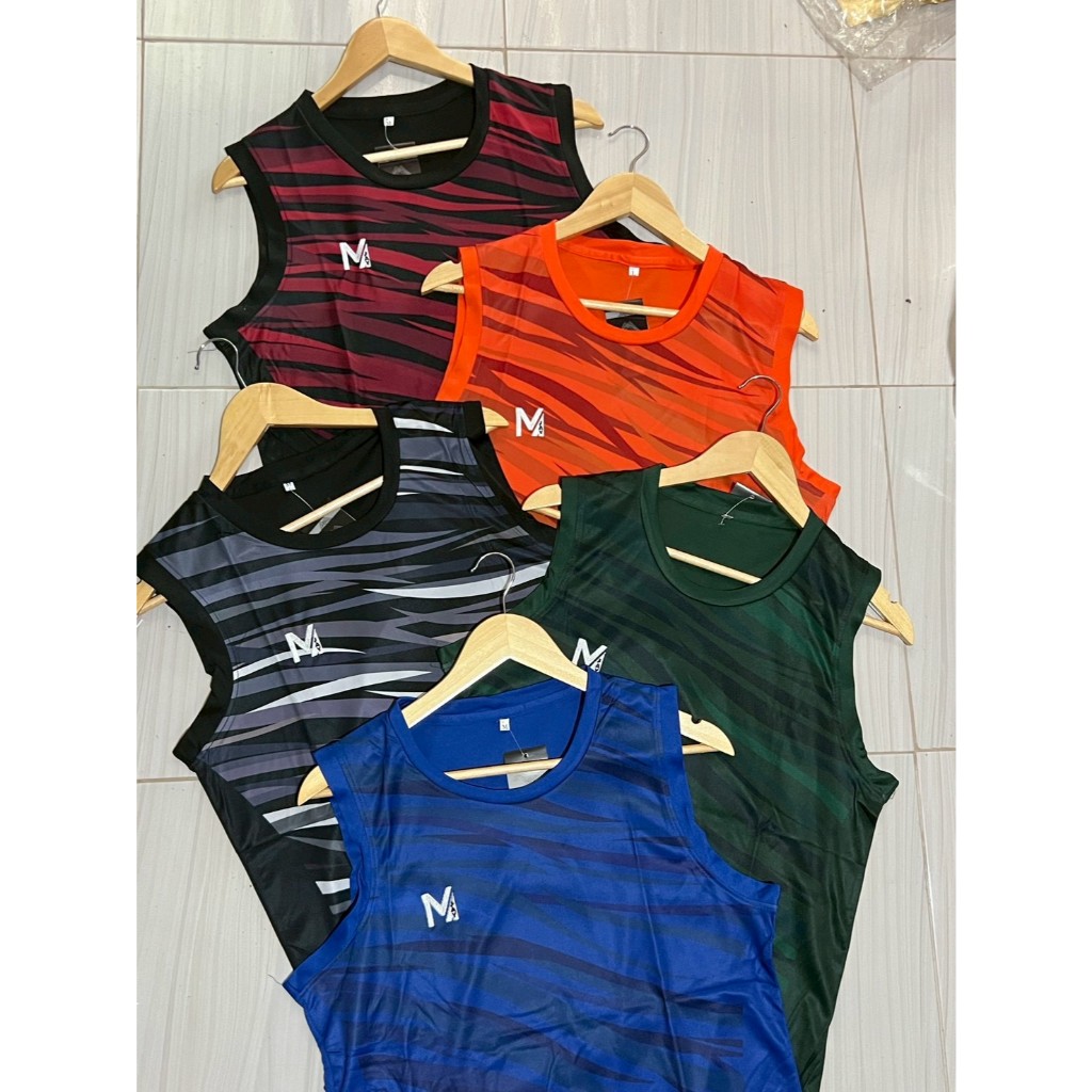 เสื้อแขนกุด MJ Sport รุ่นลายไฟ พิมพ์ลายทั้งตัว ใส่สบาย ราคาถูก มี 6 สีให้เลือก ใส่ได้ทั้งชายและหญิง