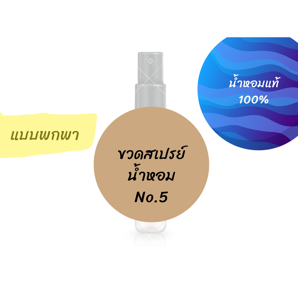 ขวดสเปรย์น้ำหอม No.5 พร้อมส่ง มีส่งด่วน