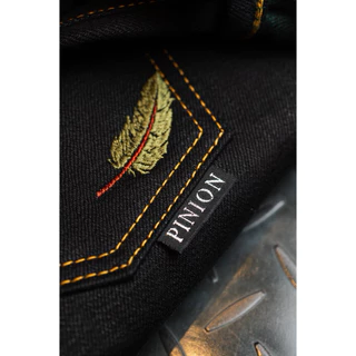 Pinion 21oz หมีเขียว BY Okayama Denim Newหมี Indigo X green 21 oz ) Produced ผลิตออกมาเพียง250 ตัว indigo fade เฟดฟ้า