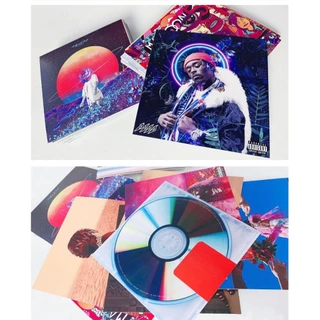 100 แผ่น/ชุดโปสเตอร์ข้ามพรมแดนร้อนขายซีดีเพลงโปสเตอร์โปสเตอร์ตกแต่งผนังสติ๊กเกอร์ (5x5 นิ้ว)