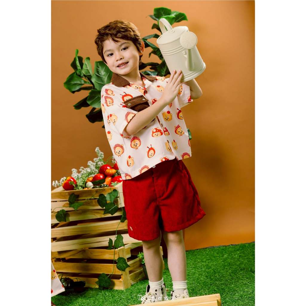 Thelandofvava 🐻(เฉพาะเสื้อ) เสื้อเด็กผู้ชาย LOOK04 - VNYS0068 🐻 VAVA The Little Harvester ลิขสิทธิ์แท้จาก vava