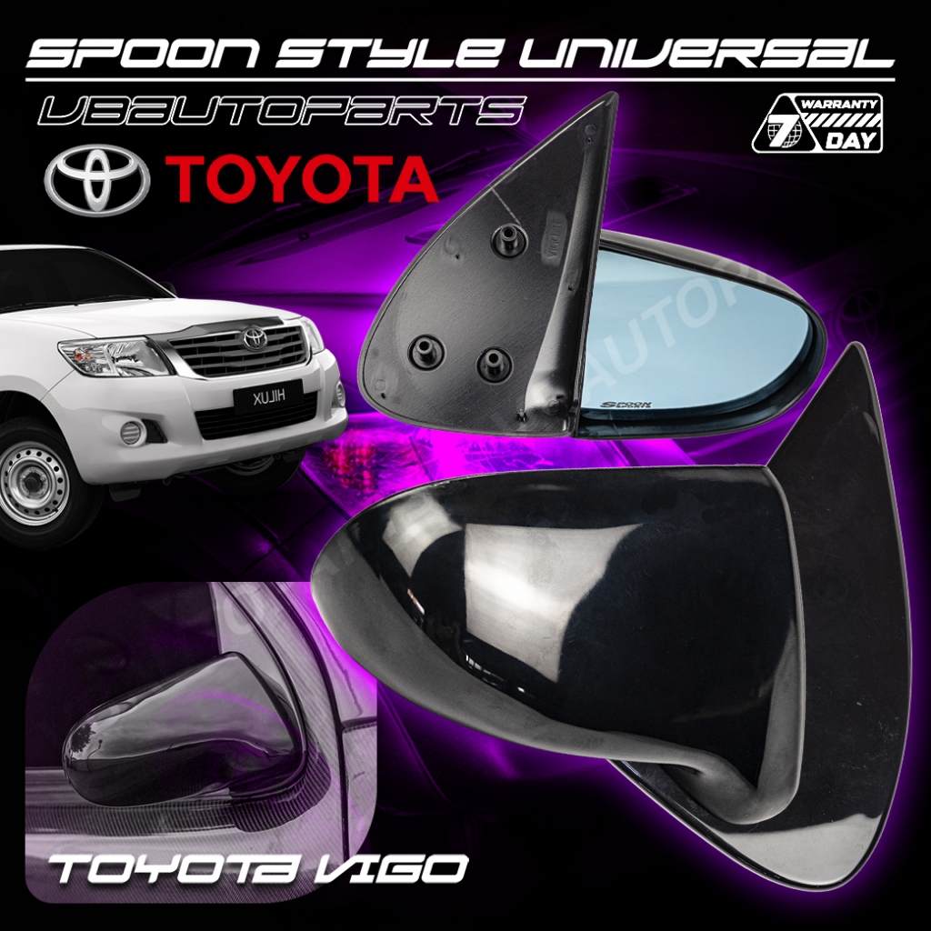 กระจกมองข้าง Spoon Style เลนส์ฟ้าตัดแสง TOYOTA(VIGO)