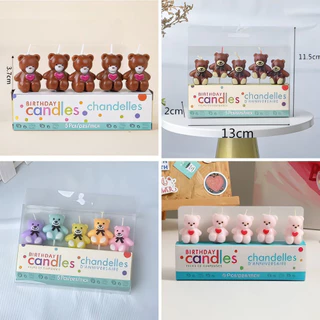 เทียนวันเกิดเทียนหมี มีหลายแบบ(พร้อมส่ง)