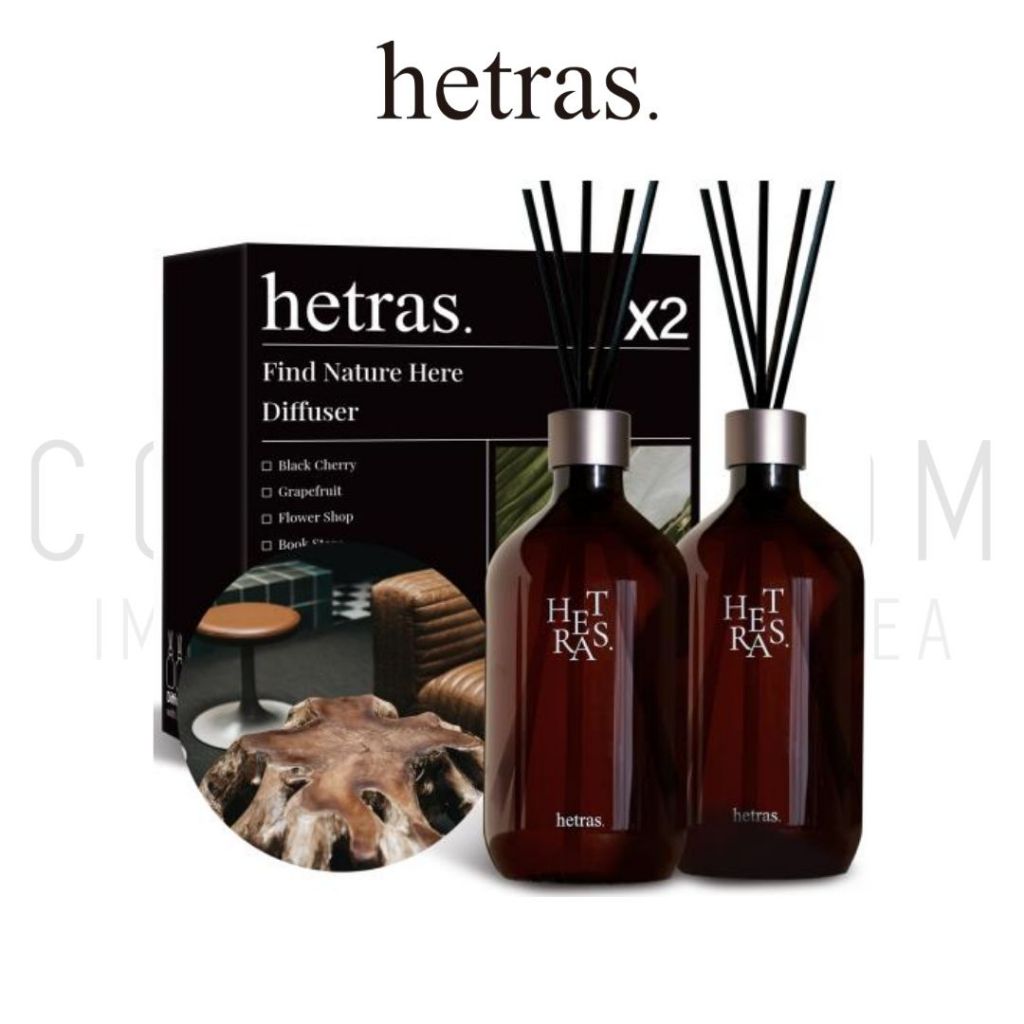 พร้อมส่ง HETRAS ก้านไม้หอมเกาหลี 500ml Reed Diffuser น้ำหอมปรับอากาศ