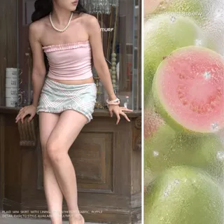 Plaid Breeny Mini Skirt | กระโปรงสั้นลายสก็อต มีซับ ผ้ายืดนุ่ม ใส่สบาย มีไซส์ให้เลือก แต่งระบาย| MURF.BKK | B216
