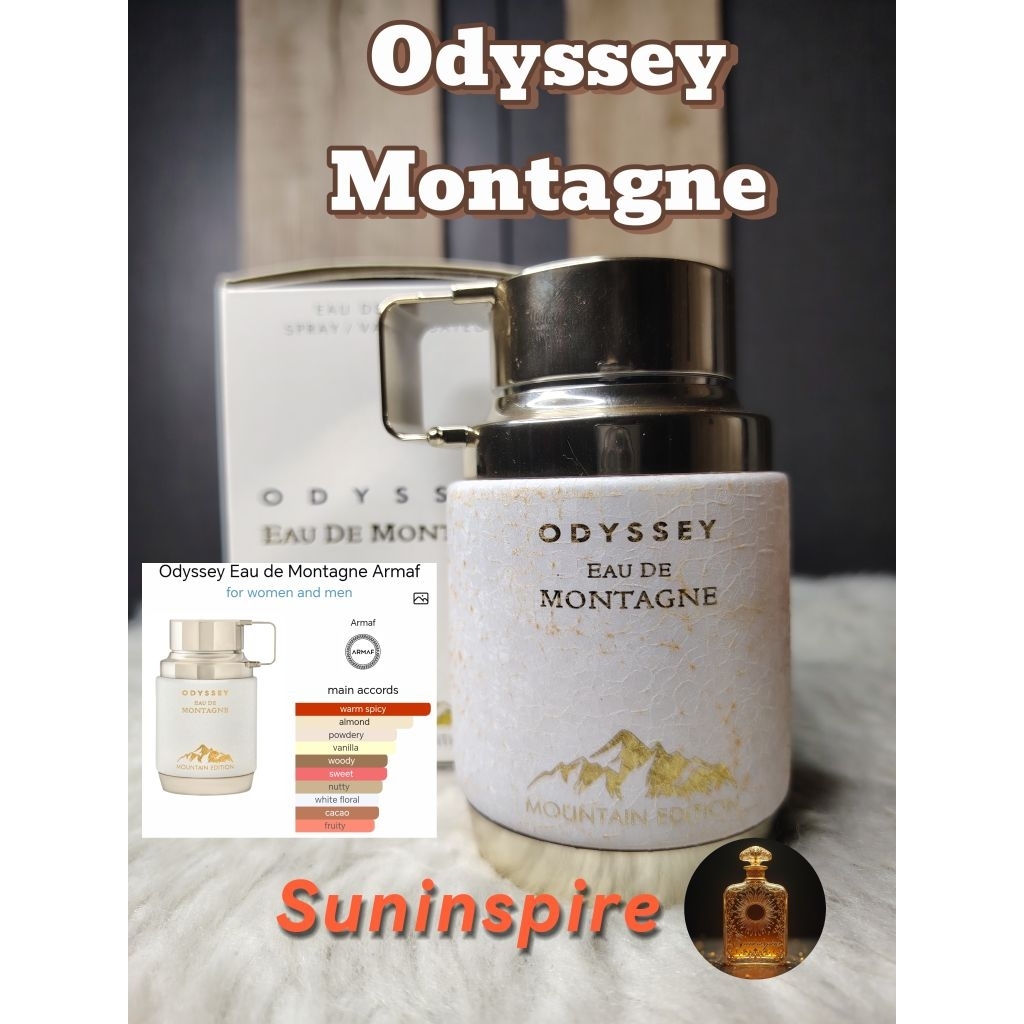 น้ำ​หอม​แบ่ง​ขาย​ Odyssey Montagne กลิ่นหอมวานิลลา​เข้มข้น หอมหวานน่ากิน ดึงดูด​ ติดทน
