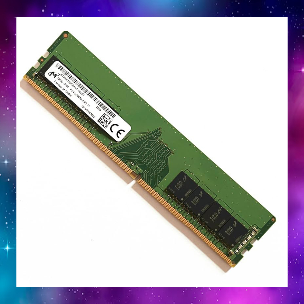 16GB (16GBx1) DDR4 BUS3200 RAM PC (แรมพีซี) MI CRON 1Rx8 (MTA8ATF2G64AZ-3G2F1) ใช้งานปกติ