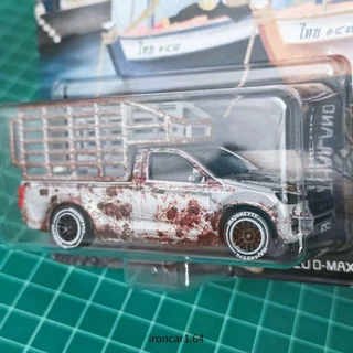 โมเดลรถ majorette Isuzu dmax รถกระบะ รถคอก สีบอร์น ลายสนิม