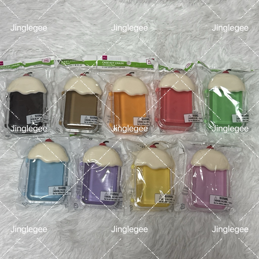 พร้อมส่ง พวงกุญแจรูปไอศครีม ครีมโซดา Case key chain ice