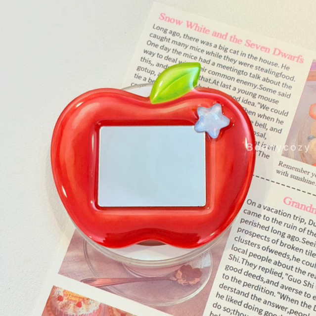 กริ๊บต๊อกกระจกลายแอปเปิ้ล | Griptok Apple Moko 🍎 (ลอกฟิล์มกันรอยบนกระจกออกก่อนใช้งาน)