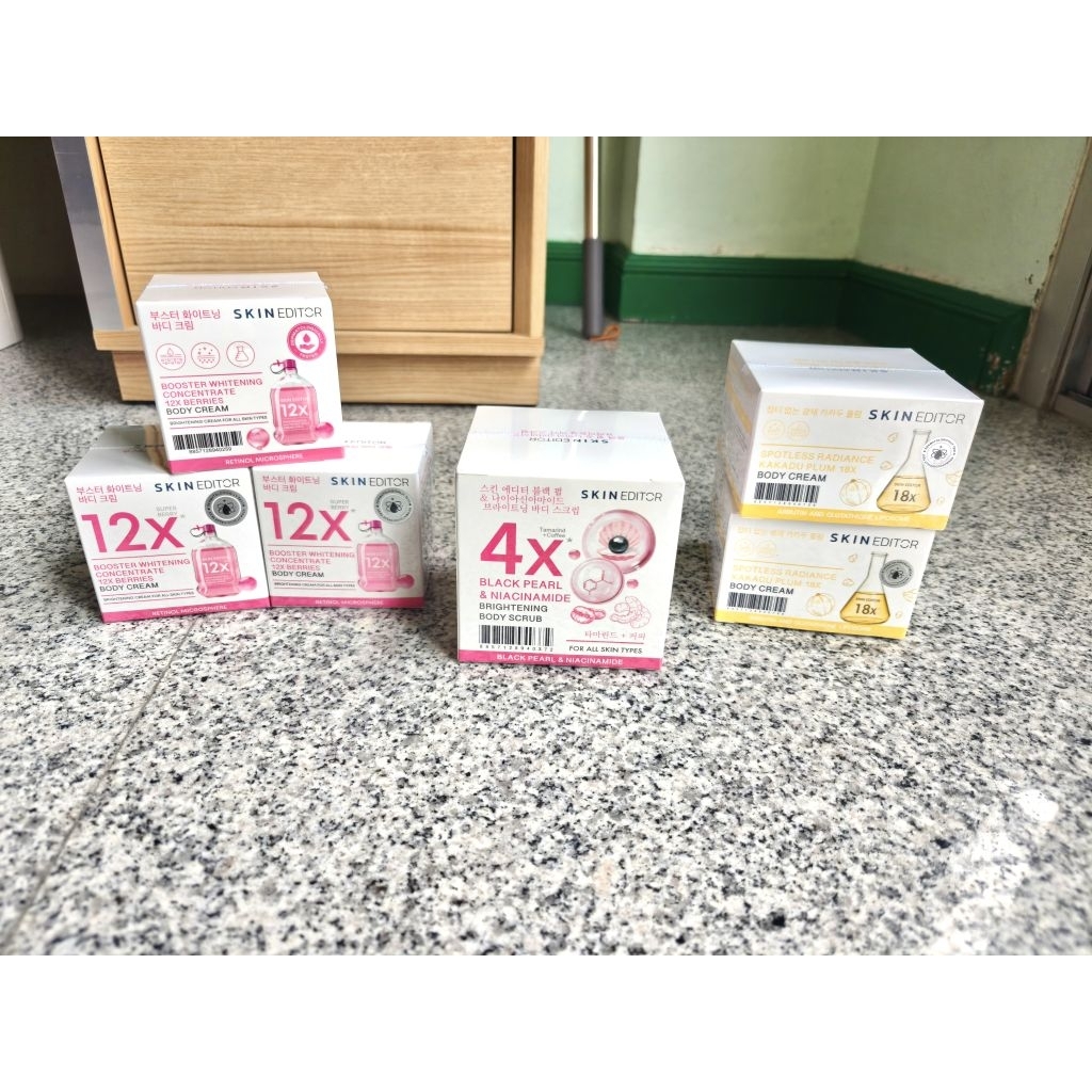 Skin Editor ครีมสกินบูสเตอร์/สครับผิวขาว/ครีมวิตามินซี