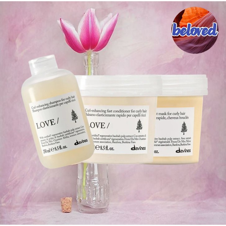 Davines Love Curl Shampoo/Conditioner/Hair Mask 250 ml แชมพู และครีมนวด สำหรับผมดัด ผมหยิก หยักศก