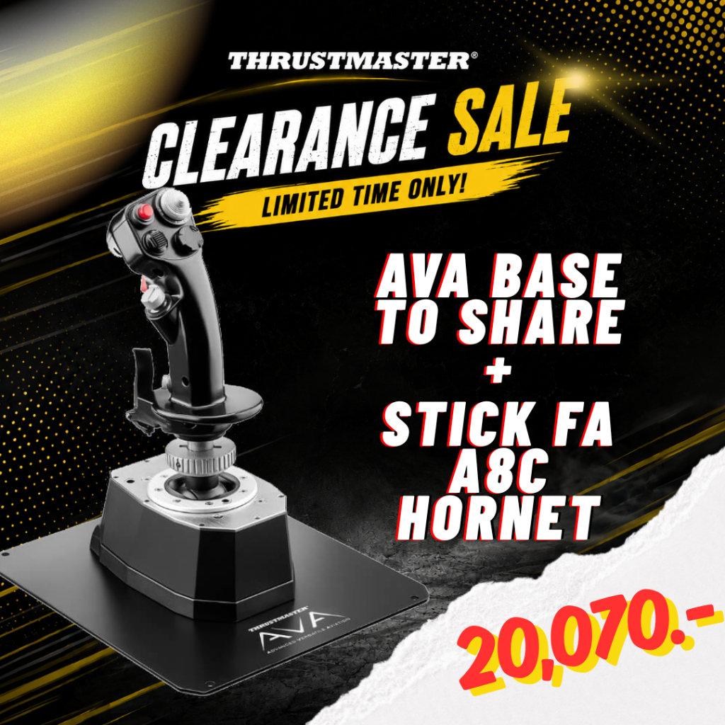 พร้อมส่ง Thrustmaster AVA Base  (ประกันศูนย์ไทย 1 ปี) TS-AVA Base + Stick FA A8C Hornet