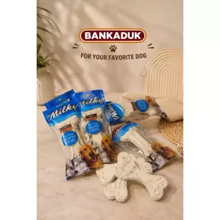 MILKY BONE 1 BOX [6 pieces] กระดูกกลิ่นนม 1 กล่อง (6ชิ้น)
