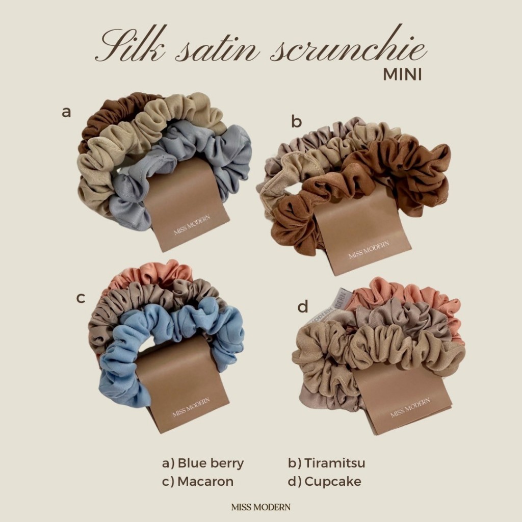 MISS MODERN - Random Silk Satin Scrunchie