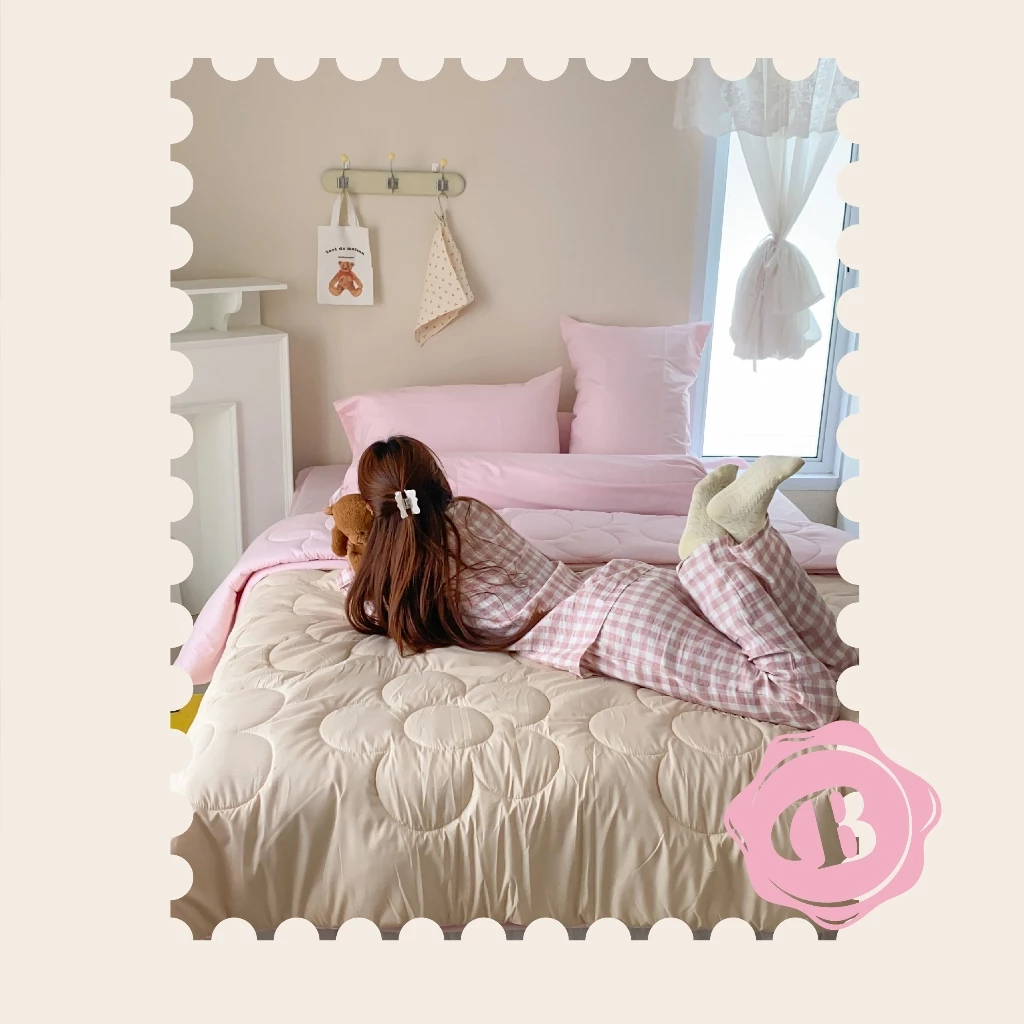 BEDRIDA ชุดผ้าปูที่นอนครบเซ็ต พร้อมผ้านวมลายปักดอกไม้ thumbnail 3