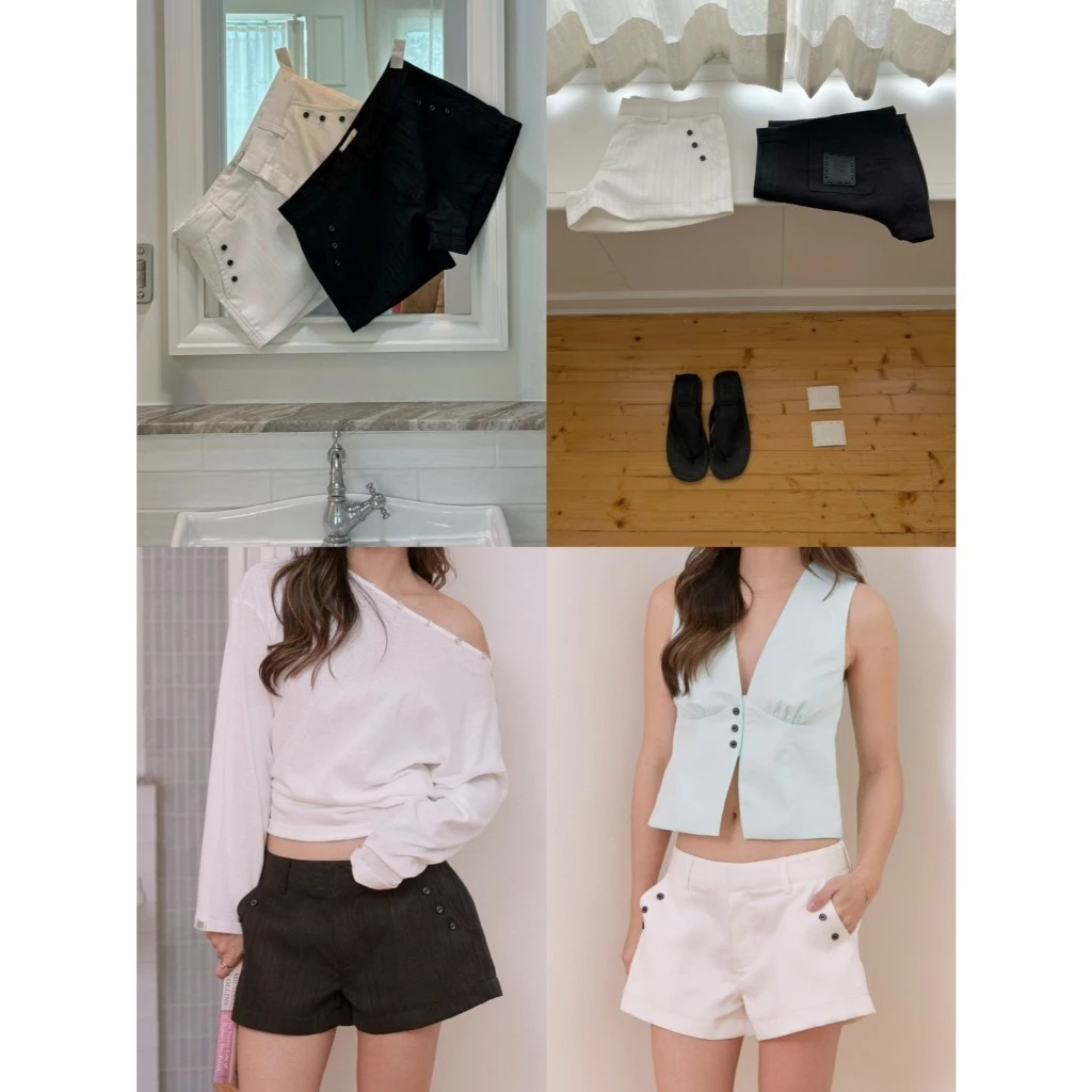 Roomry.n - Harper short pants กางเกงขาสั้นเอวต่ำ