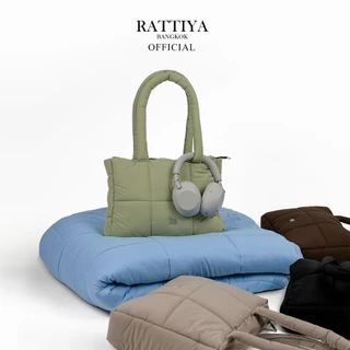 [RATTIYA BANGKOK] The Padded Minimal Crinkle Nylon / 4 colors กระเป๋านุ่มนิ่ม น้ำหนักเบา ผ้ากันน้ำ ทรงสวย สะพายไหล่