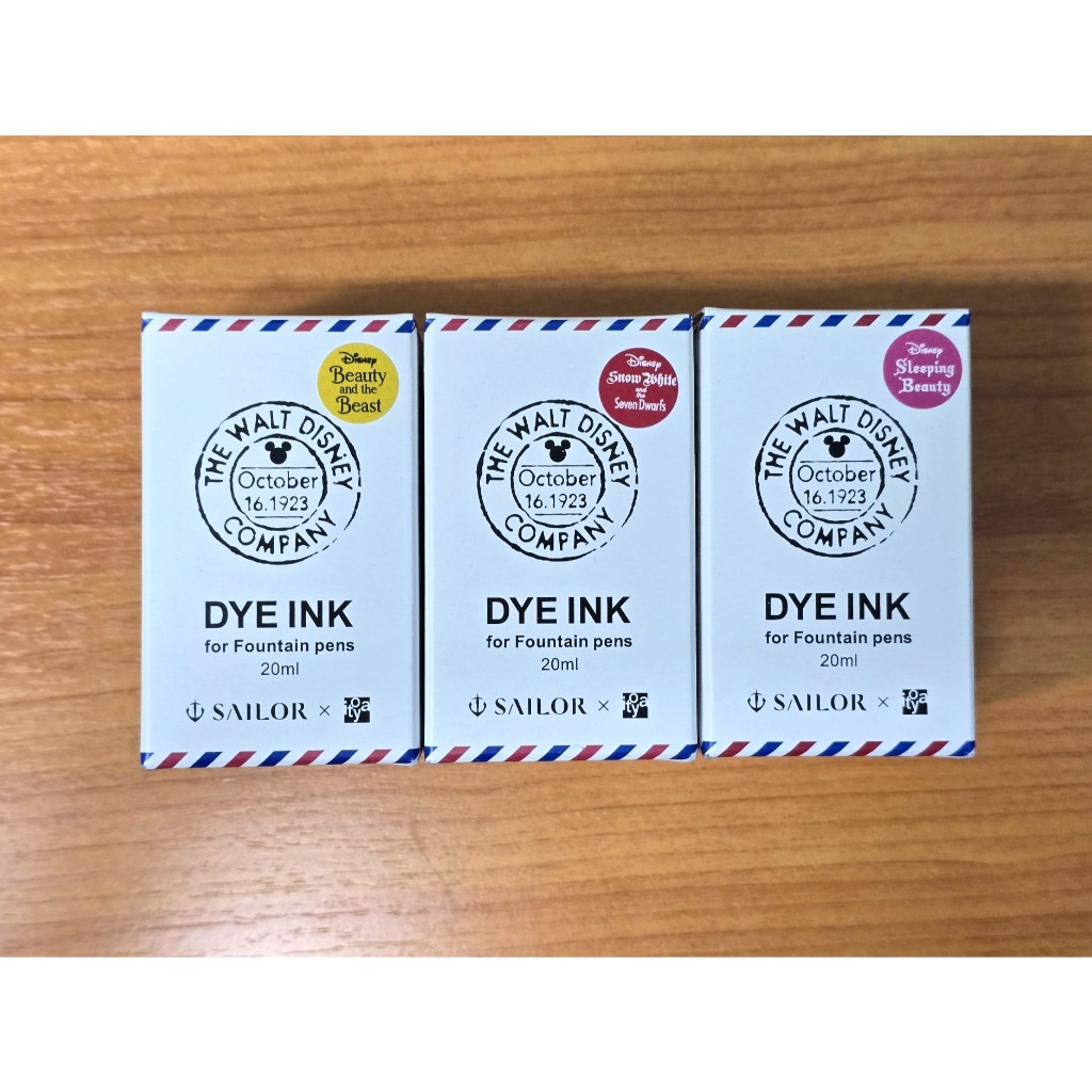 [Limited] Sailor Disney 100 Fountain pen Dye Ink ขนาด 20 ml หมึกสำหรับปากกาหมึกซึม