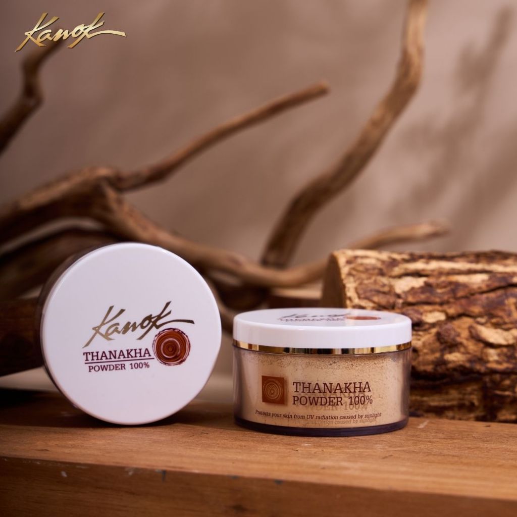 กนกทานาคา แป้งฝุ่น ทานาคา ธรรมชาติ  Kanok Thanakha 100% Thanaka Powder