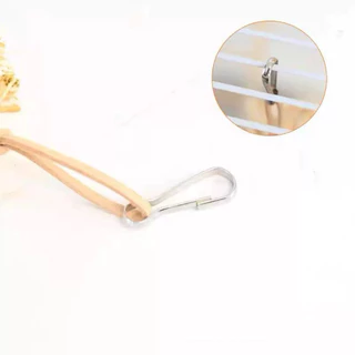 E-118 ของเล่นนกแก้ว สำหรับแทะเล่น วัสดุธรรมชาติ ลูกสน มีตะขอเกี่ยวสแตนเลส parrot toys