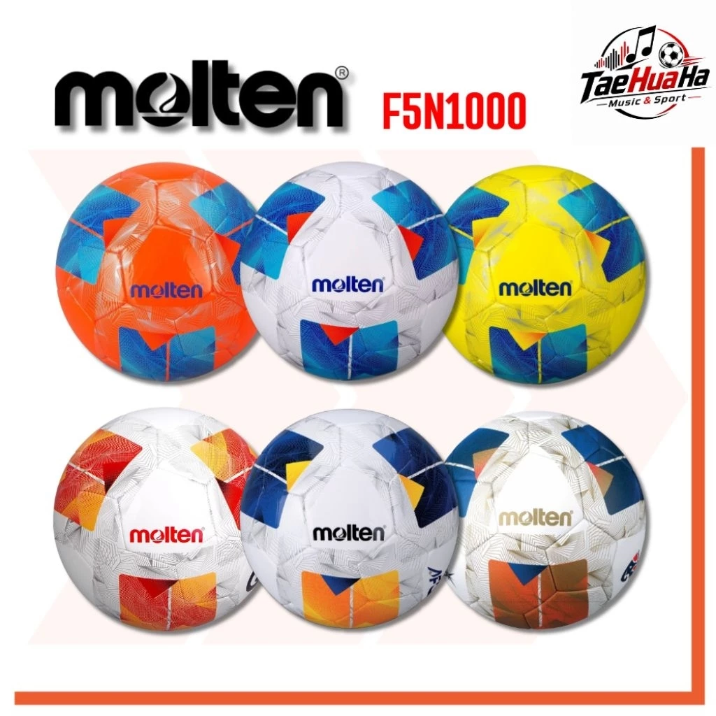 ( ของแท้ 100%') MOLTEN Collection ลูกฟุตบอล ลูกบอล เบอร์ 5 หนังTPU Football F5N1000