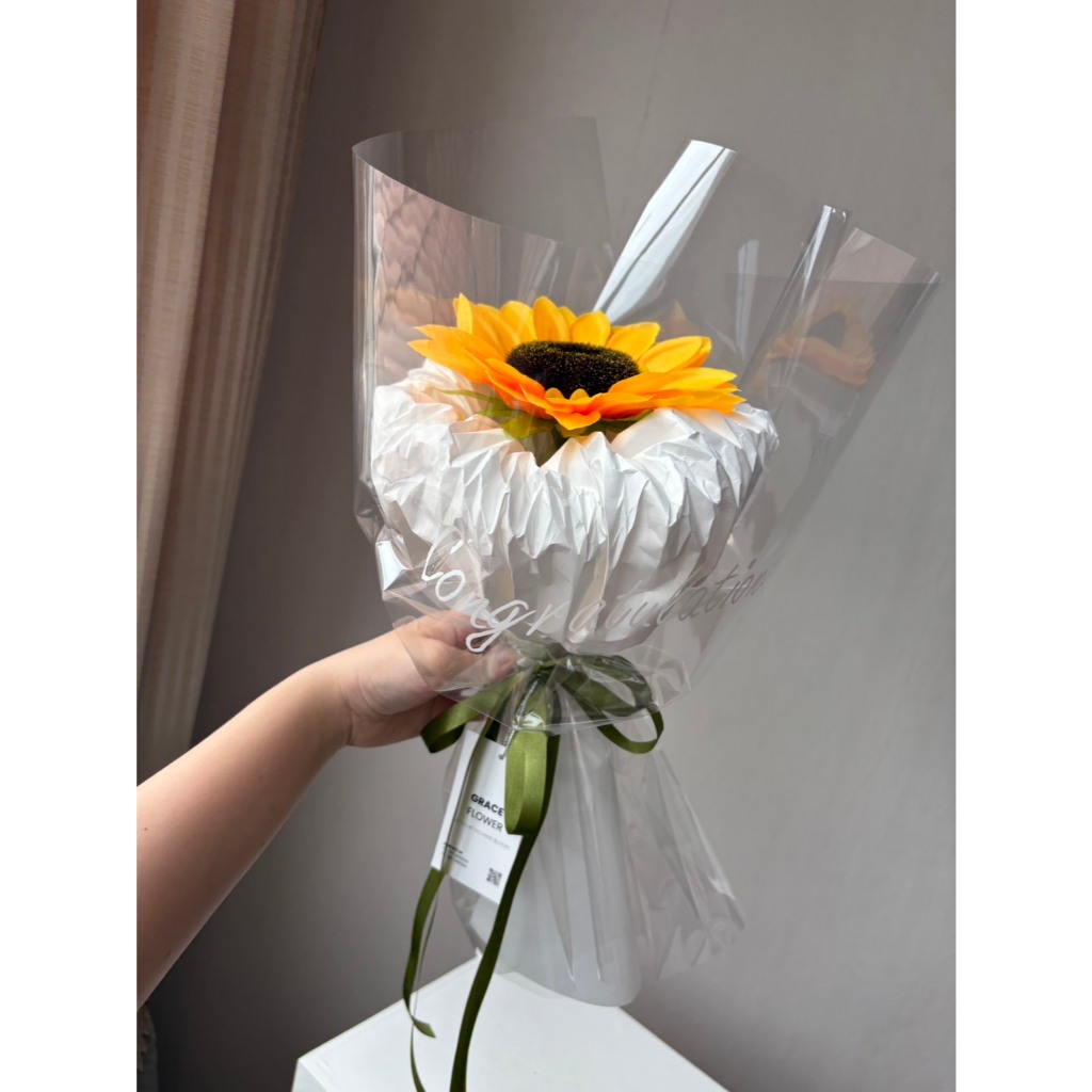 [ สินค้าพร้อมส่งด่วน ] Size S ทานตะวันดอกไม้ประดิษฐ์ Sunny Cloud น่ารักนุ่มฟู่